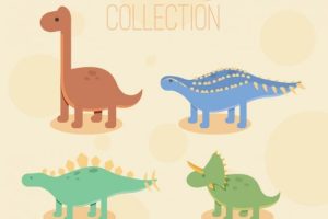 Lovely variety of dinosaurs