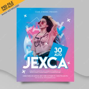 Music event flyer template