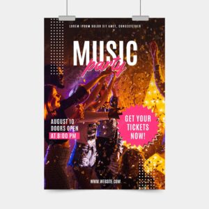 Music festival poster 2021 concept