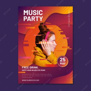 Music poster template