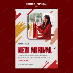 New arrival poster template