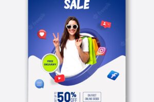 New collection fashion sale instagram and facebook story banner template
