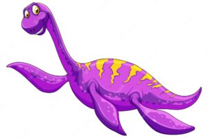 A pliosaurus dinosaur cartoon character