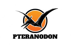 Pterodactyl logo template design vector