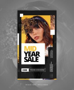 Sale clean modern instagram stories template