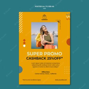 Sale concept poster template