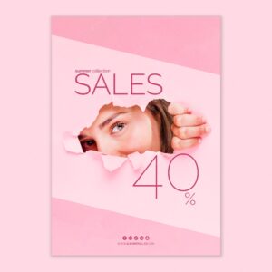 Sales poster template