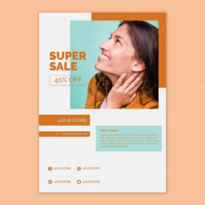 Sales poster template