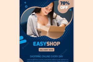 Shopping online poster