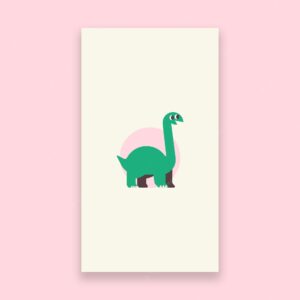 Simple dinosaur mobile wallpaper