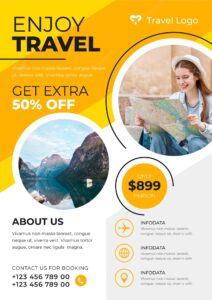 Travel sale flyer  template