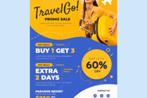 Travel sale flyer