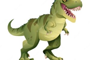 Tyrannosaurus rex vector illustration. t-rex dinosaur isolated on white background